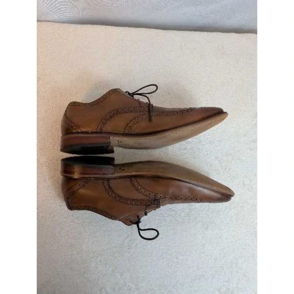 Florsheim 14137 Wingtip Oxford Shoes Mens Sz 12D‎ Leather Brown Dress